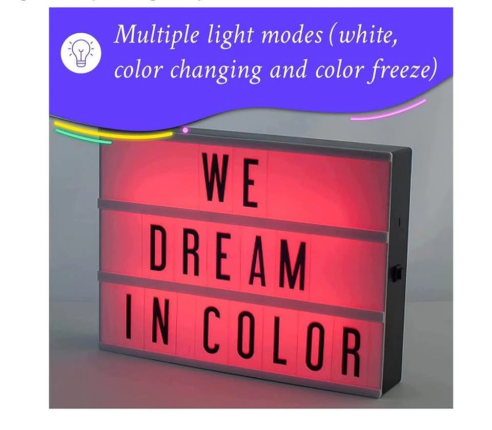 LED Cinema Lightbox (Comes with 100 Letters) - photo 3