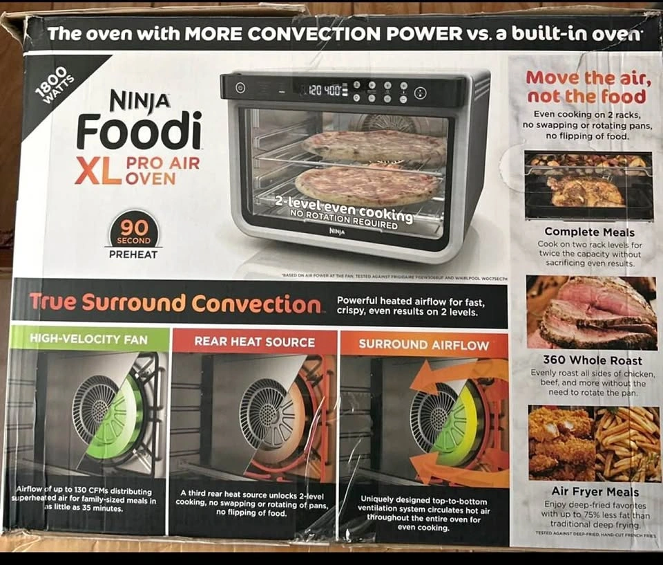 Ninja Foodi XL Pro Air Oven 1800 Watts