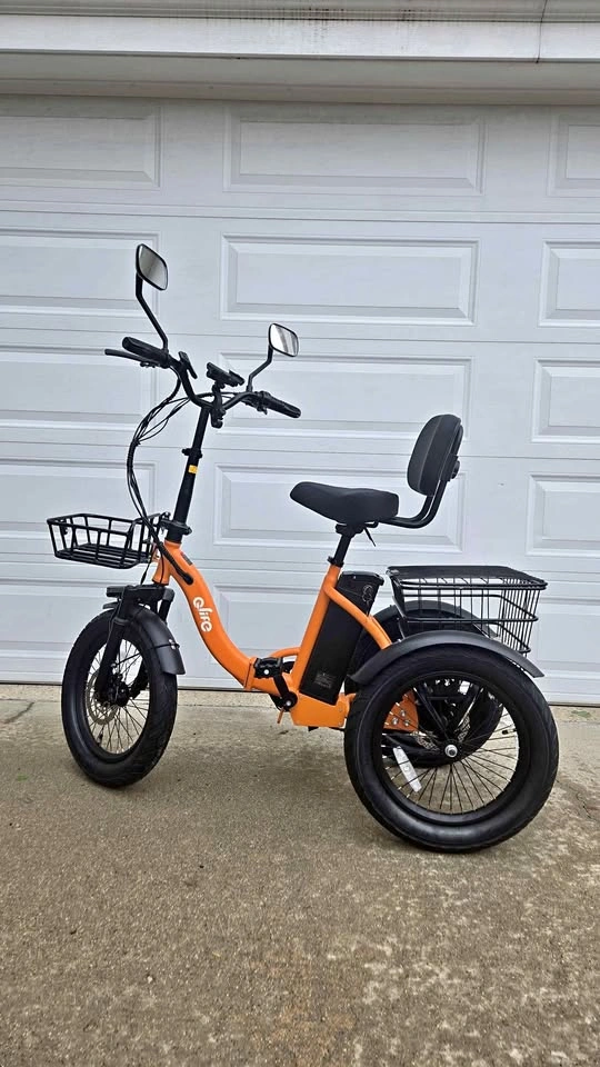 Folding Fat Tire Trike, 48V 10ah