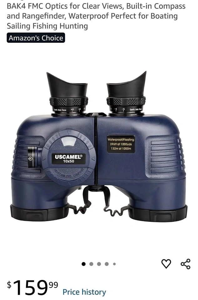 USCAMEL 10x50 Marine Binoculars