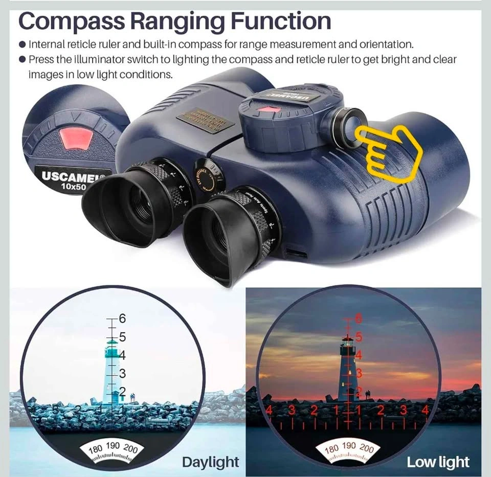USCAMEL 10x50 Marine Binoculars - photo 4
