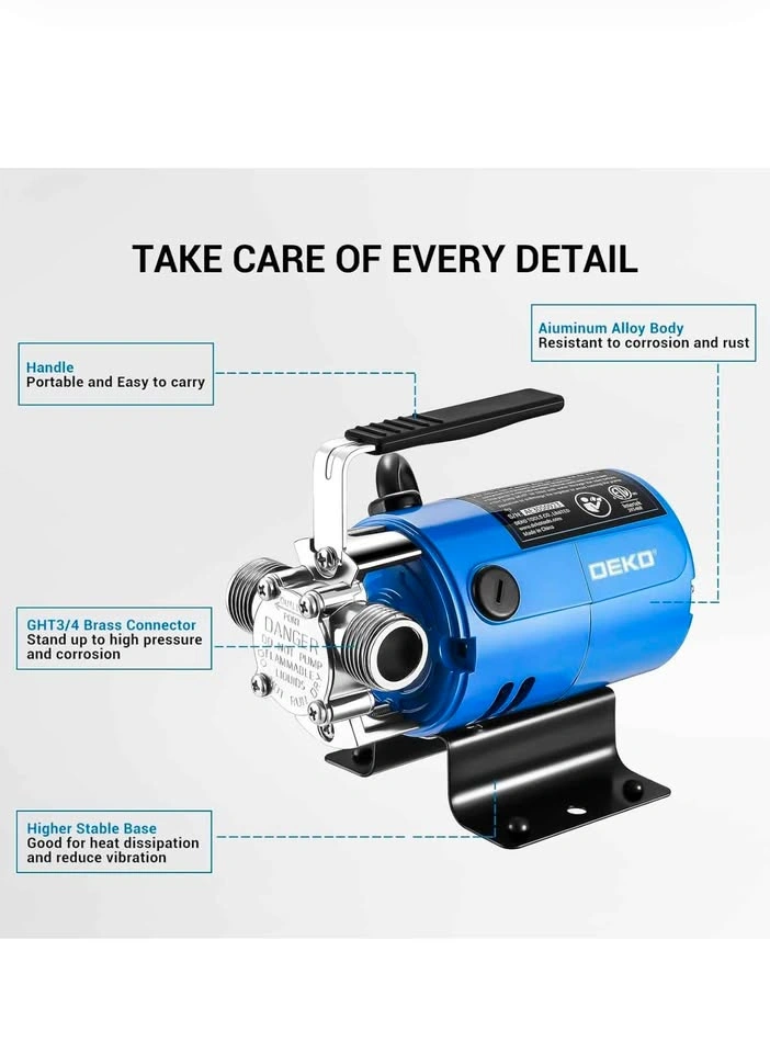 DEKO 1/10HP Transfer Water Pump - photo 4