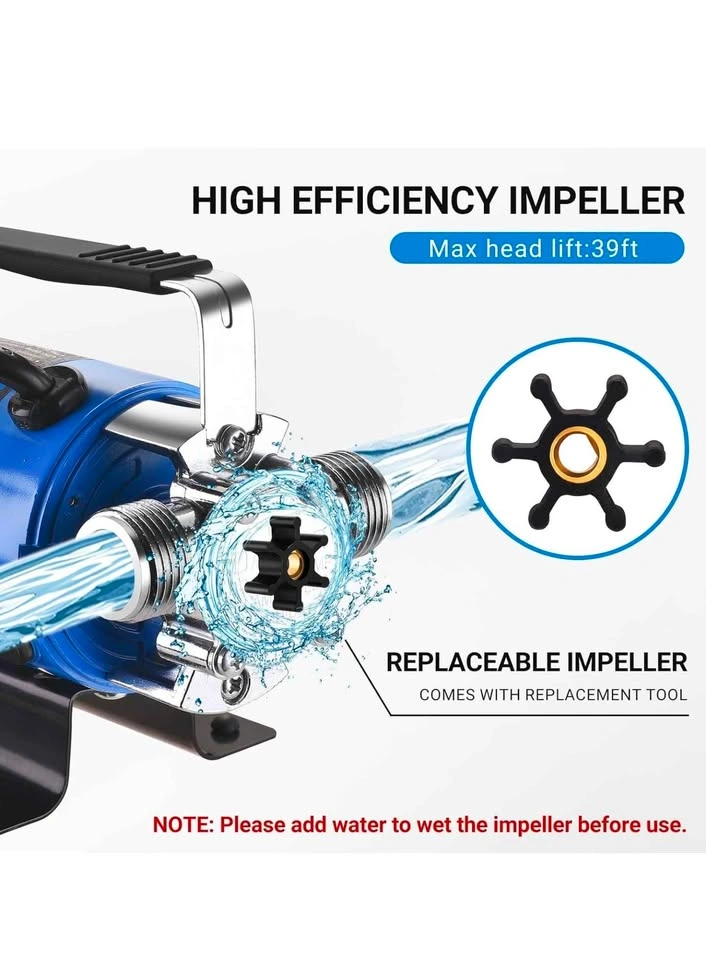 DEKO 1/10HP Transfer Water Pump - photo 5