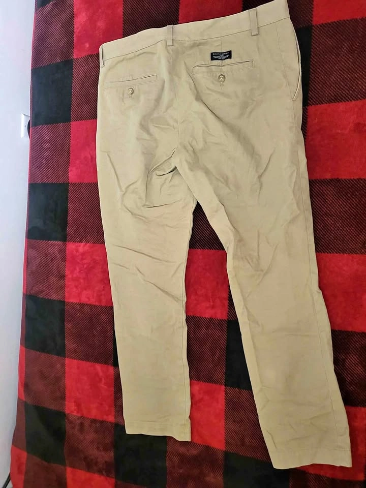 Straight Khaki Pants