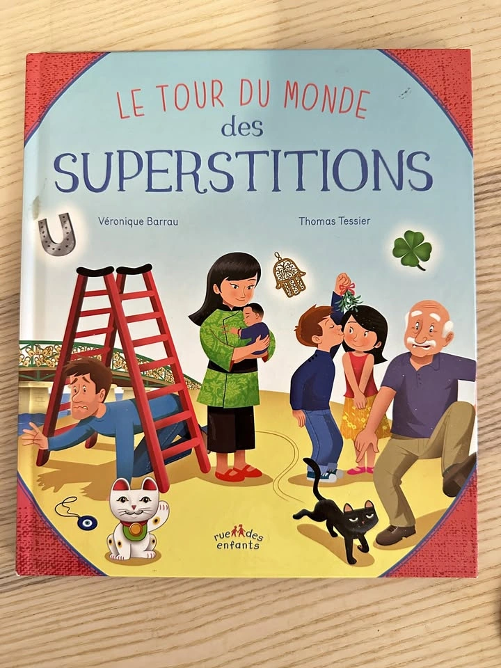 French Kids' Book · "Le Tour du Monde des Superstitions"