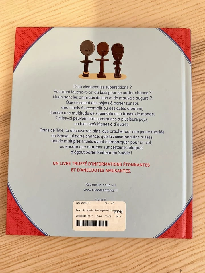 French Kids' Book · "Le Tour du Monde des Superstitions" - photo 2