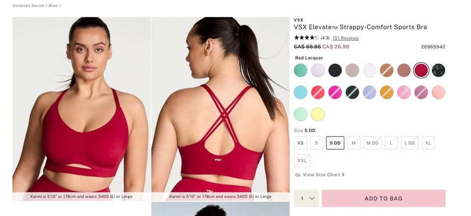 Victoria's Secret VSX ElevateTM Strappy-Comfort Sports Bra - photo 4