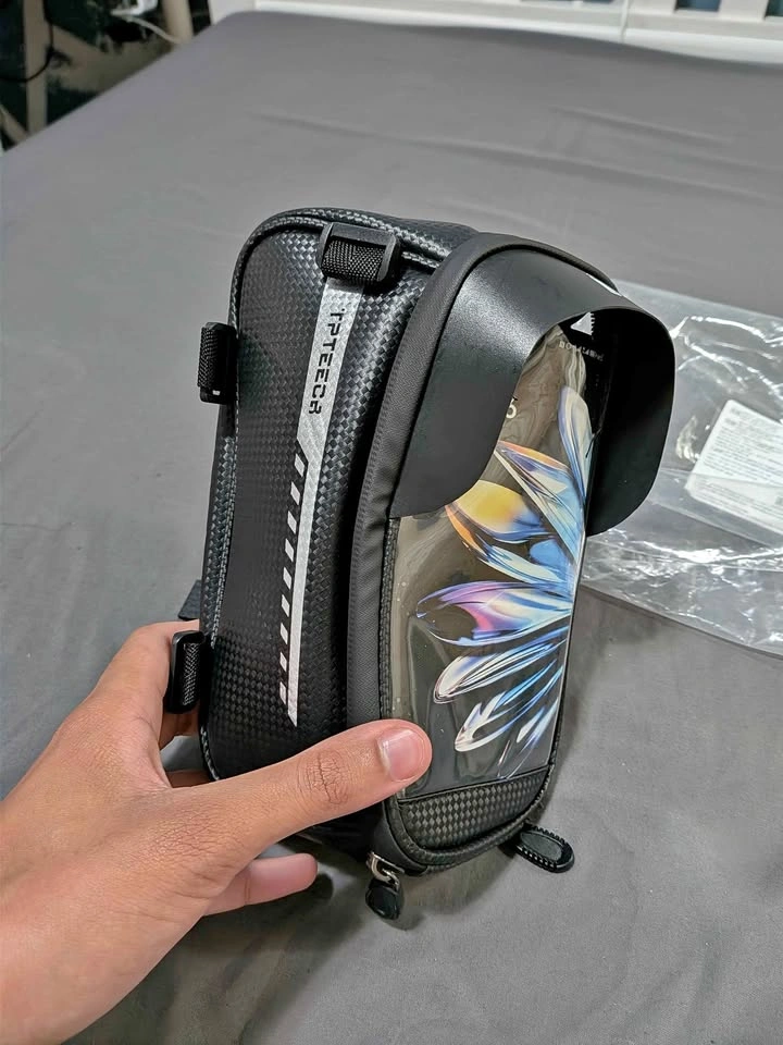 TPTEECA Bicycle Frame Bag with Phone Holder