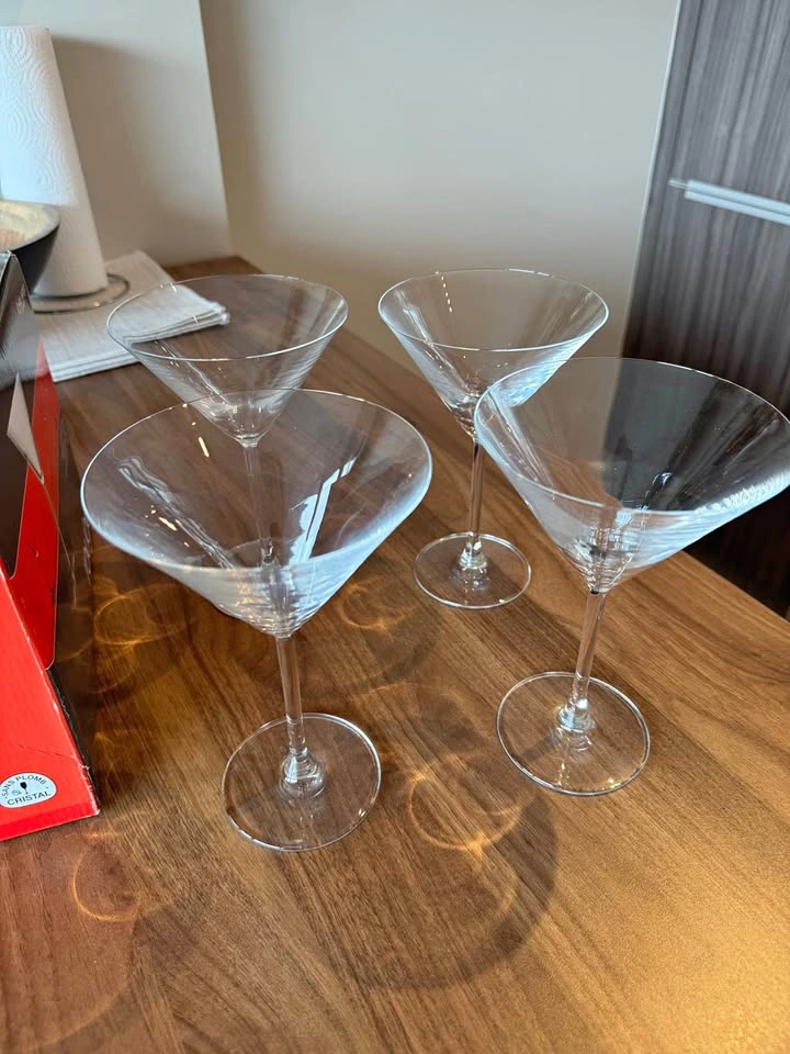 Set of 4 Martini Glasses