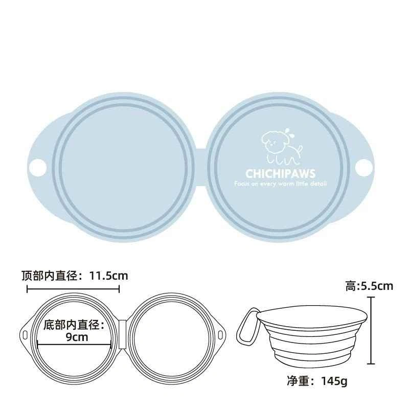 Collapsible Double Pet Travel Bowl - photo 2