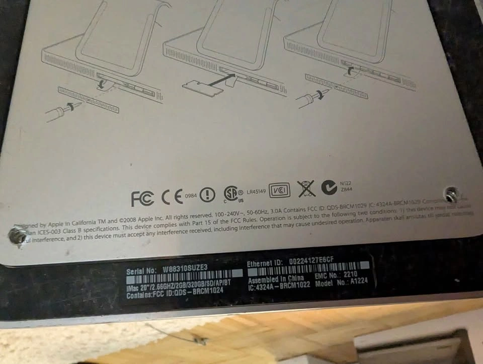 3 iMacs a1311 and a1224 for parts - photo 5