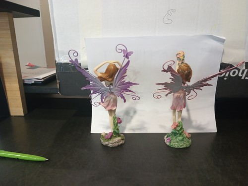 Set Of Fairy Hand Painted with Glitter Decorative Figurine - photo 2