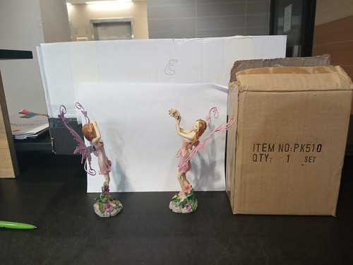 Set Of Fairy Hand Painted with Glitter Decorative Figurine - photo 4