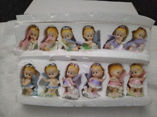 Both Sets Miniature Collectibles Figurines Small Baby Dolls
