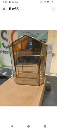 Swarovski Gold Plated Glass Vitrine