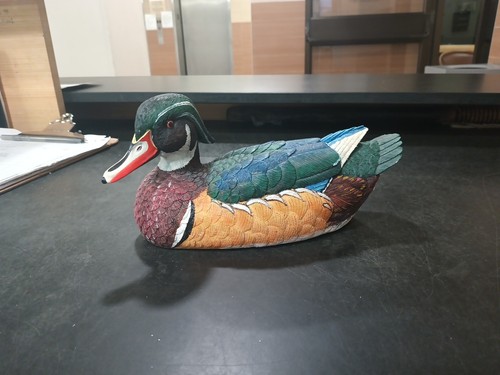 Drake Male resin Duck Decoy Figurine