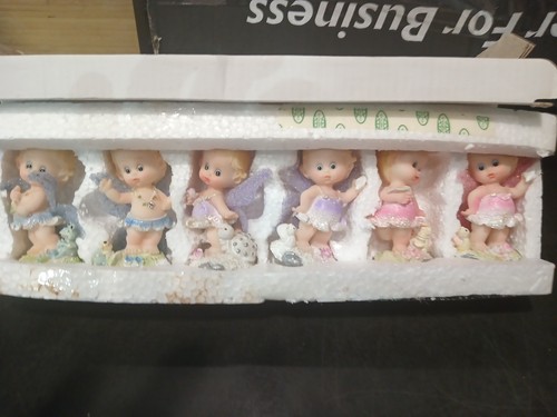 Two Sets Of vintage miniature porcelain baby figurine - photo 2