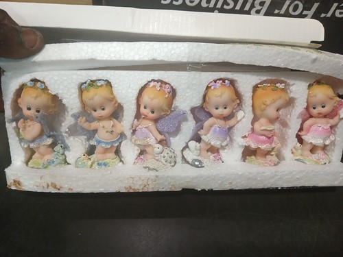 Two Sets Of vintage miniature porcelain baby figurine - photo 3