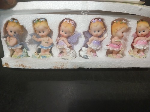 Two Sets Of vintage miniature porcelain baby figurine - photo 4