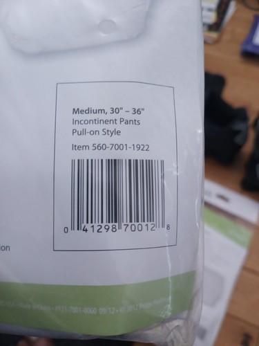 Five Dmi Incontinent Pants Medium 30-36 - photo 2