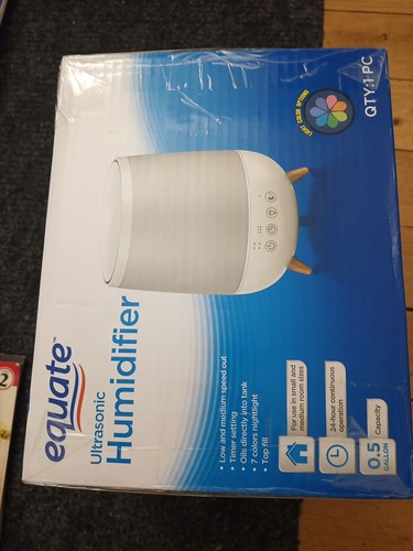 NIB Equate Ultrasonic Humidifier Diffuser Cool Mist 0.5 Gal - photo 2