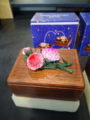 THREE Handcrafted Wooden Trinket Boxes - photo 2