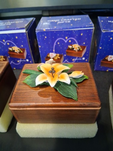 THREE Handcrafted Wooden Trinket Boxes - photo 3