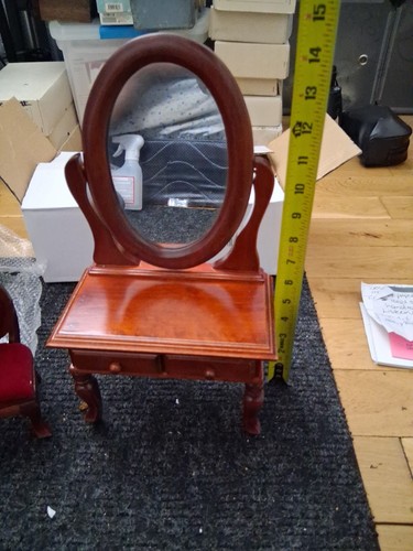 Miniature 1:12 Scale Victorian-style Dollhouse Vanity Set - photo 5