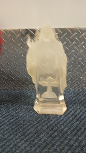 Baccarat Crystal Religious Statue / Holy Water Font