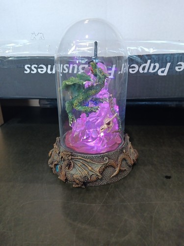 Ebros Spell Caster Green Dragon Led Figurine