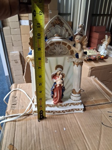 Madonna And Child Shrine Figurine W/ Plug In Light - photo 4