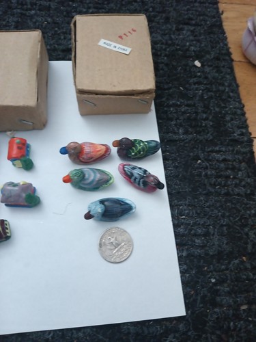 Hand-painted Miniature Duck Decoys Plus Hand-painted Houses 3 Se - photo 4