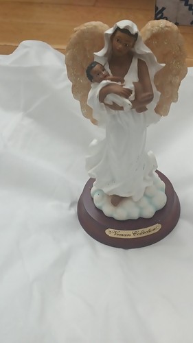 Woman Collection Angel Holding Baby Resin Figurine