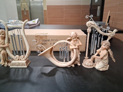 Vintage Musical Angel Tabletop Windchime Figurines - photo 2