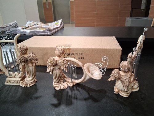 Vintage Musical Angel Tabletop Windchime Figurines - photo 4