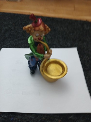 Two Vintage Collectible Clown Figurine