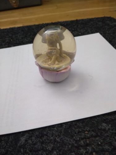 Three Decorative Snow Globe Angels