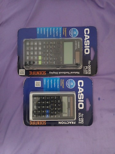 Two casio scientific calculators