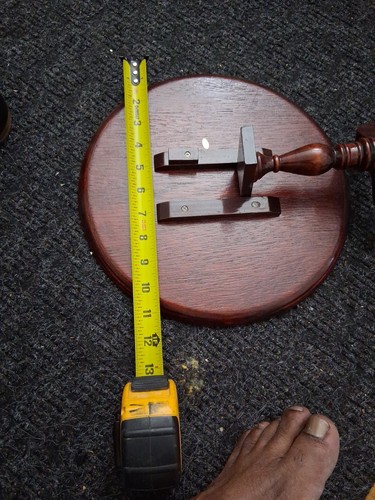 Tripod Wooden Antique Pedestal Plant Stand - photo 3