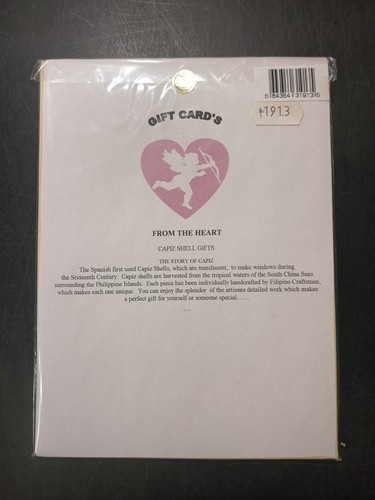 12 Pc Gifts From The Heart Cupid Love Greeting Card Set - photo 2
