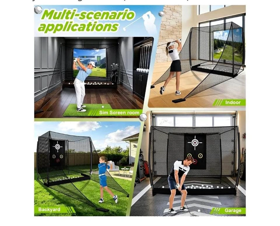 10ft x 8ft Golf Practice Net with Impact Screen and Target