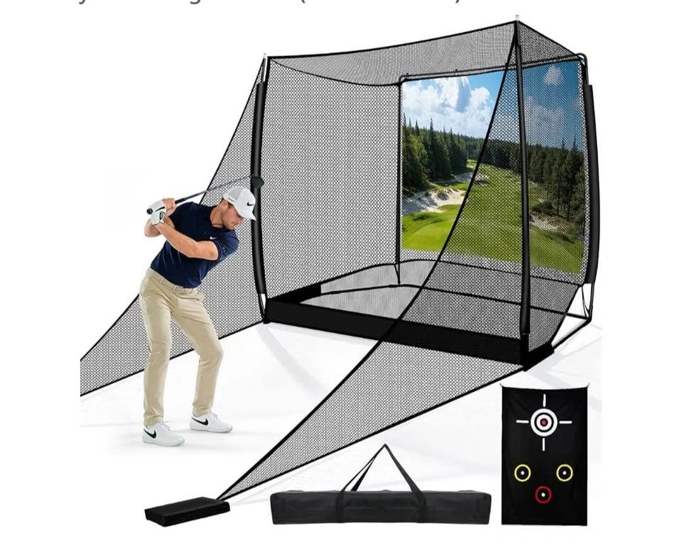 10ft x 8ft Golf Practice Net with Impact Screen and Target - photo 4
