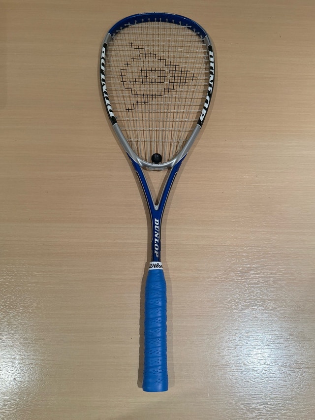 Dunlop Hotmelt Titanium Squash Racket Racquet - New Grip