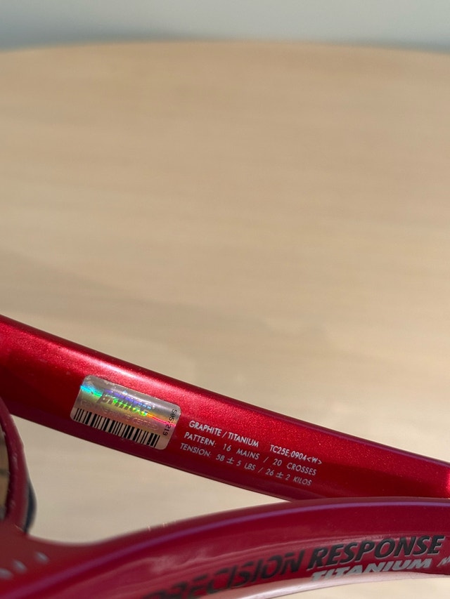 Prince Precision Response Titanium Midplus Tennis Racquet - photo 4