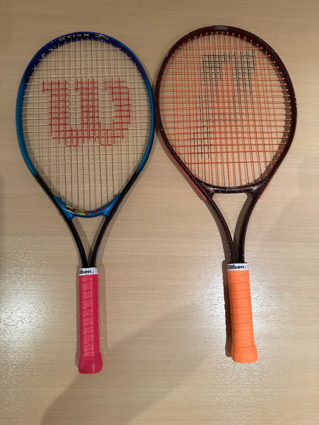 Wilson Stixx 25 and Prince Oversize Tennis Racquets