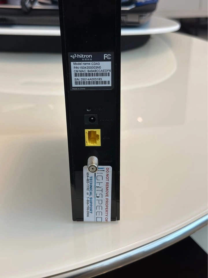 Hitron CDA3 Cable Modem - photo 2