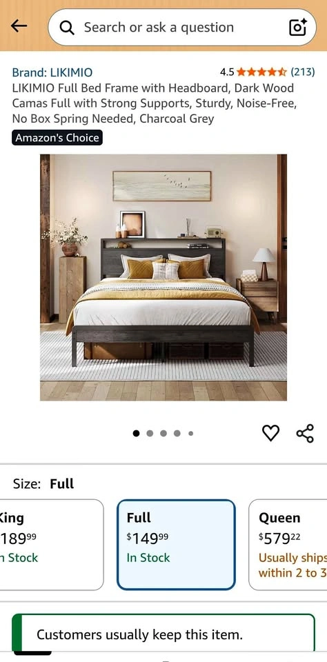 Brand new in box Metal Bedframe and Headboard + Storage