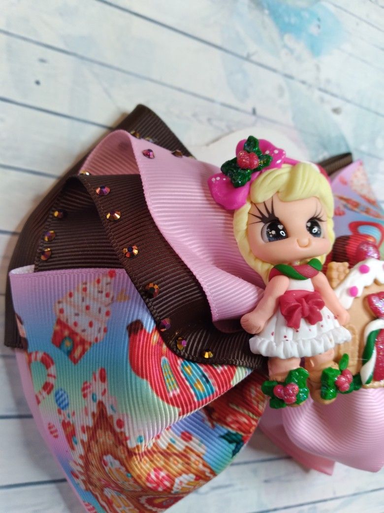 Christmas Hair Bow With Clay - photo 2