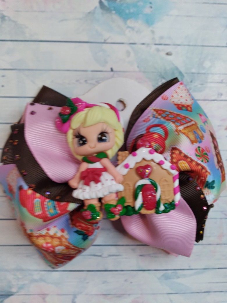 Christmas Hair Bow With Clay - photo 5