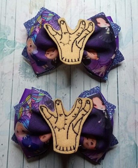 Merlina Hair Bows / Pares De Merlina - photo 3